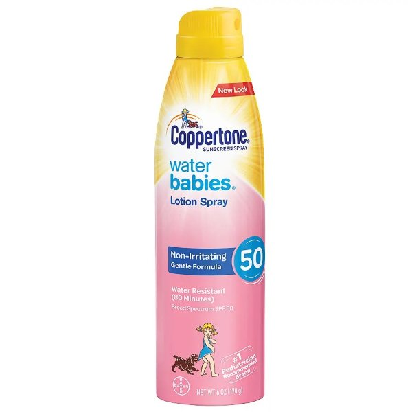 Coppertone Water Babies Lotion Spray SPF 50