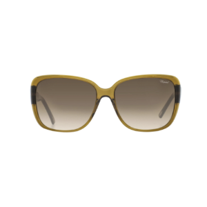 Dealmoon Exclusive: ShopWorn Chopard Brown & Olive Retro Square Sunglasses
