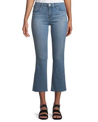Selena Mid-Rise Crop Boot Jeans