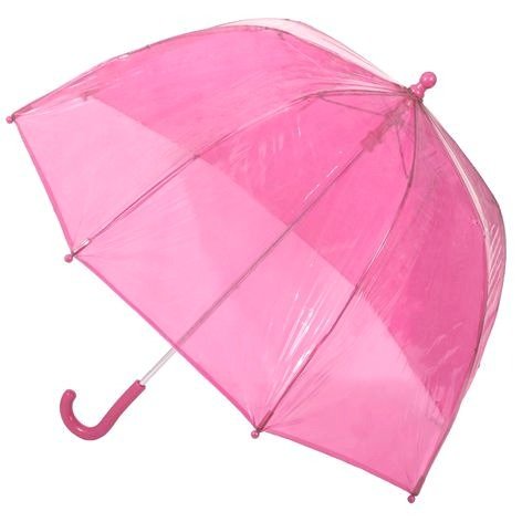 儿童粉色透明伞
