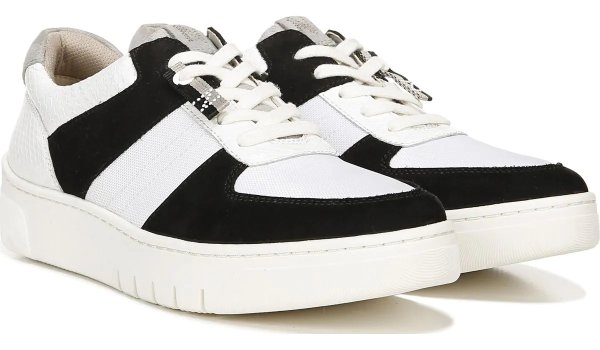 .com |Hadley Sneaker in Black/White/Grey Nylon Sneakers