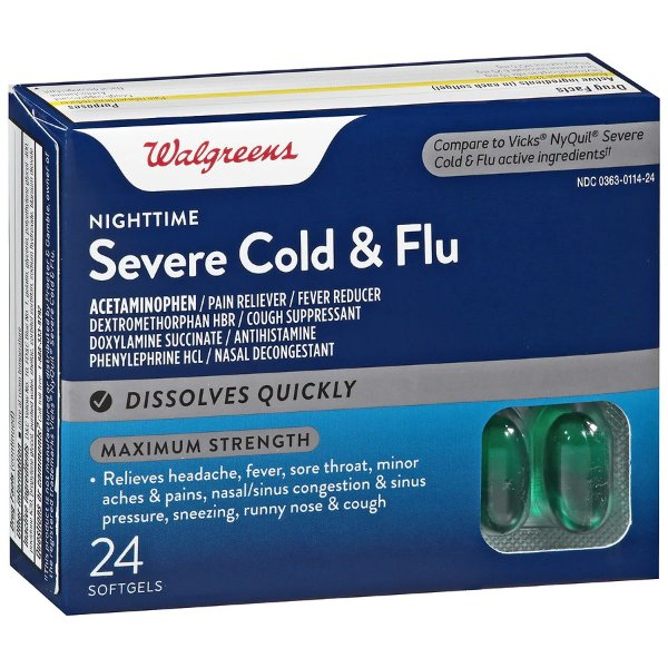 Nighttime Severe Cold & Flu Softgels