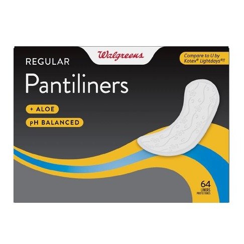 Walgreens Unscented Pantiliners 64 Pieces