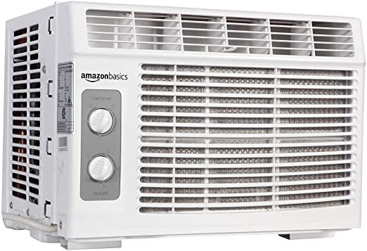 Window-Mounted Air Conditioner with Mechanical Control - Cools 150 Square Feet, 5000 BTU, AC Unit