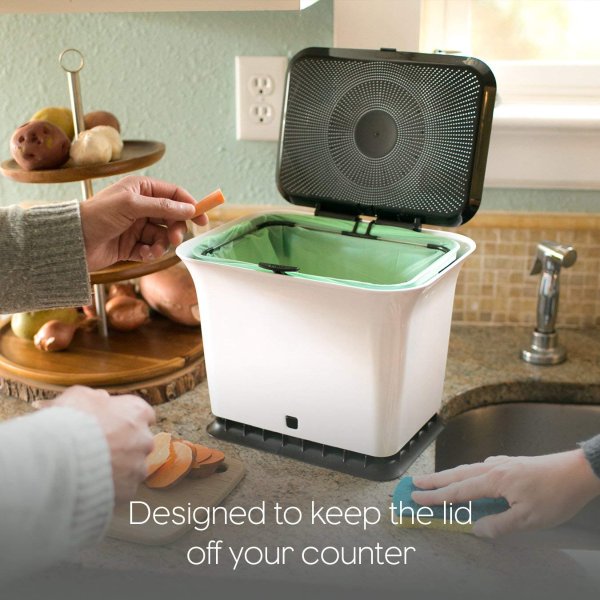 Fresh Air Odor-Free Kitchen Compost Bin