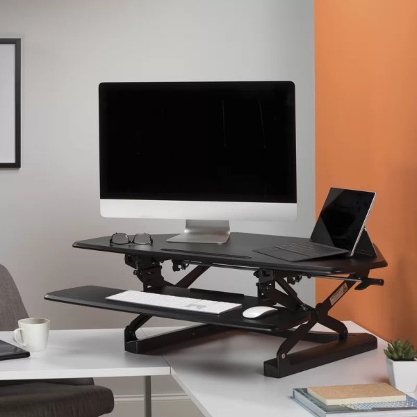 Heiman Riser Height Adjustable Corner Standing Desk ConverterHeiman Riser Height Adjustable Corner Standing Desk Converter