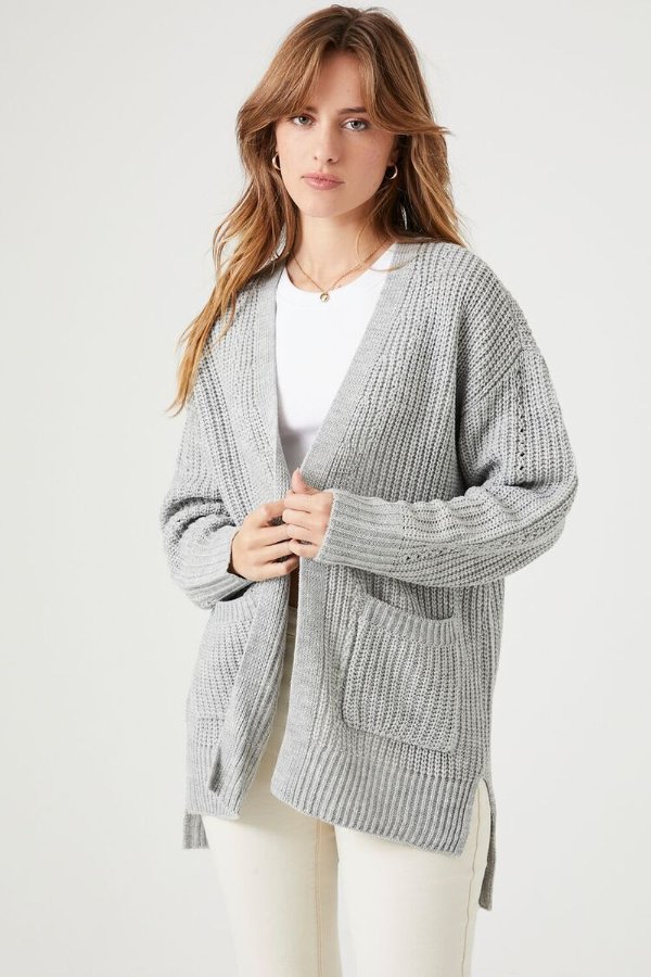 Open-Front Cardigan Sweater