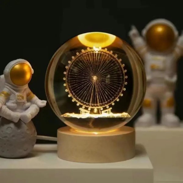 3D摩天轮水晶球灯