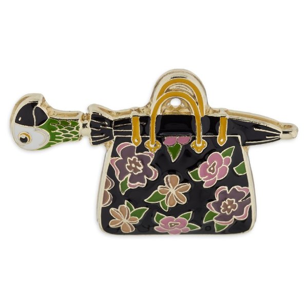 Mary Poppins Parrot Umbrella and Carpet Bag Pin