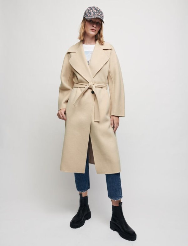 121GWENN Double-faced wool-blend coat