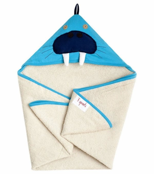 Hooded Towel - Walrus Blue