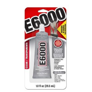 E6000 231020 Adhesive with Precision Tips, 1.0 fl oz