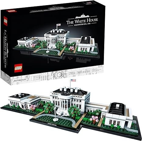 Architecture Collection: The White House 21054 Model Building Kit, Creative Building Set for Adults, A Revitalizing DIY Project and Great Gift for Any Hobbyists, New 2020 (1,483 Pieces)