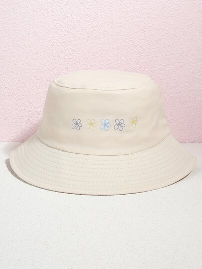 Flower Print Bucket Hat