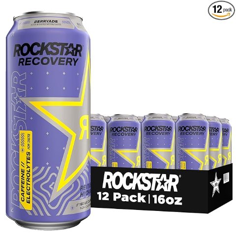 Rockstar 0糖能量饮料16oz 12罐