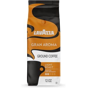 Lavazza Gran Aroma Ground Coffee Blend, Light Roast, 12 oz