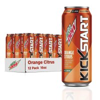 Mountain Dew Kickstart 甜橙口味果汁能量饮料 16 fl oz 12罐