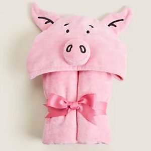 M&S 玛莎Percy Pig 粉红猪浴室系列专场 超萌猪猪浴巾上架！