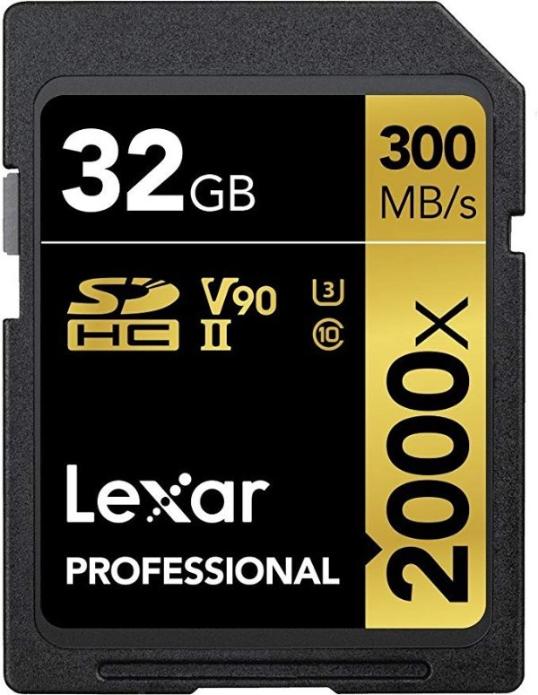 Professional 2000x 32GB SDHC UHS-II Card