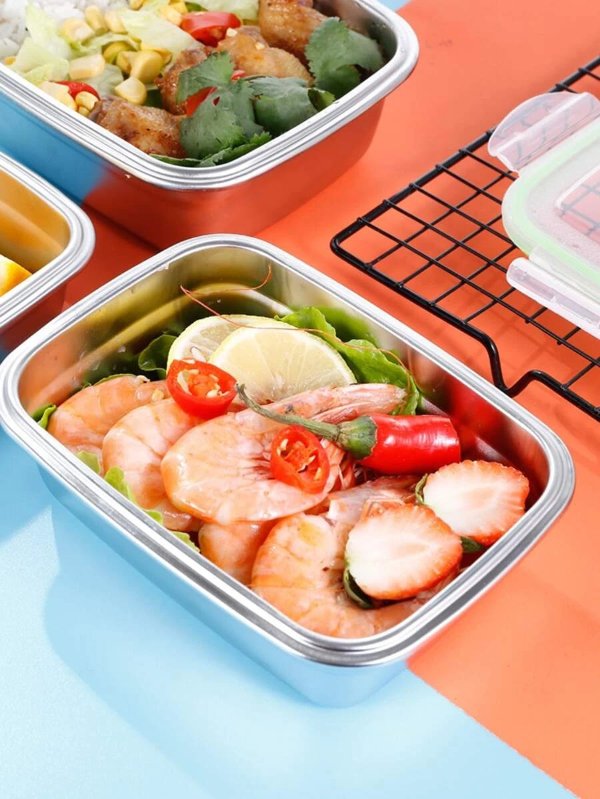 1pc Stainless Steel Lunch Box