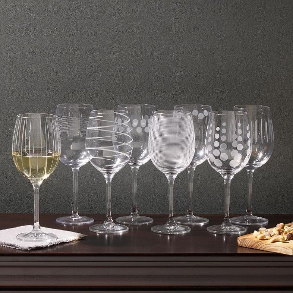 Cheers Set of 8 White Wine Glasses
