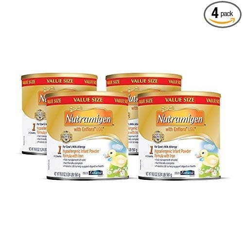 婴儿配方奶粉，含Enflora LGG和无乳糖配方 19.8盎司，4罐