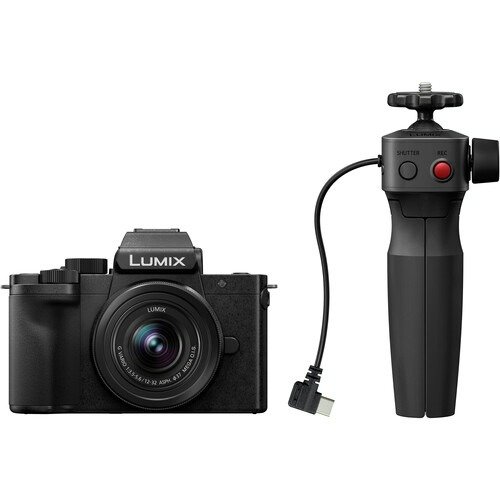 Lumix G100D Mirrorless Camera with 12-32mm Lens and Tripod Grip