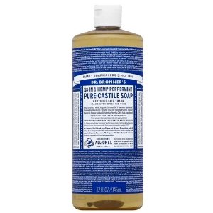 Dr. Bronner's Hemp Peppermint Pure Castile Soap - 32 fl oz