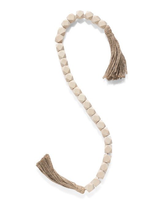 24in Washed Beads With Tassel
