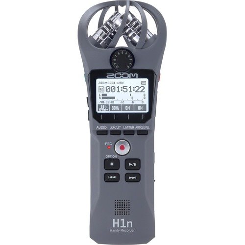 H1n 2-Input / 2-Track Portable Handy Recorder with Onboard X/Y Microphone (Gray)