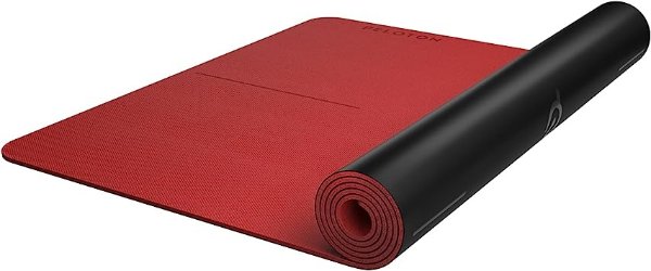 Reversible Workout Mat | 71” x 26” with 5 mm Thickness, Premium Heavy-Duty Floor & Yoga Mat, Tear & Scratch Resistant,Black, Red