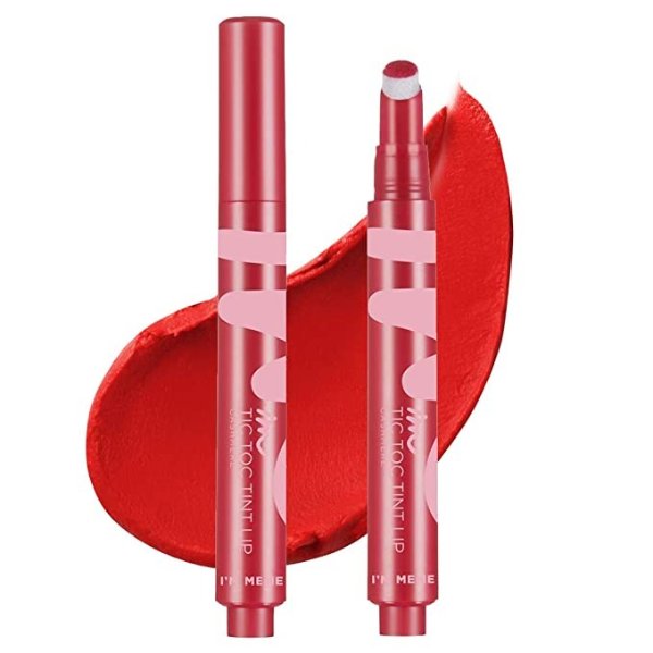 I'M TicToc Tint Lip Cashmere | Soft Matte Finish Lipstick | 011 Berry Red Bustier | K-Beauty