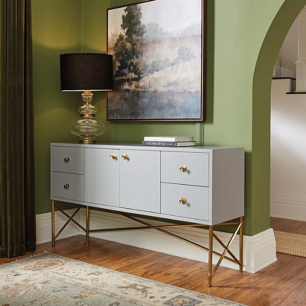 Maisel Sideboard Storage Console Cabinet with Drawers