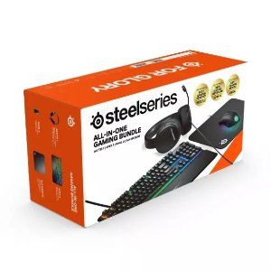 SteelSeries 键盘鼠标耳机鼠标垫 4合1