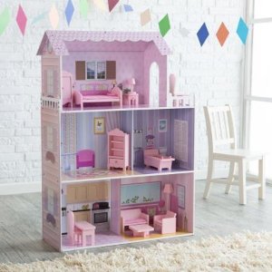 Teamson Kids Fancy Mansion Play House with Furniture