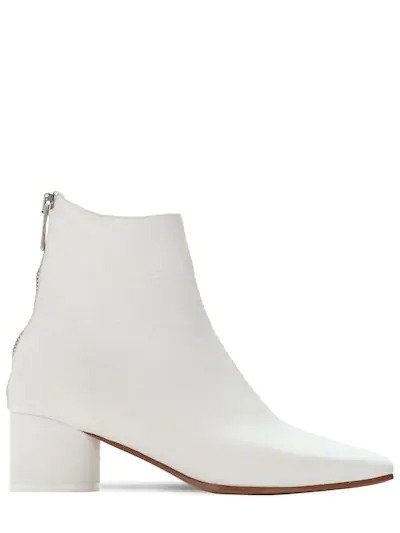 45MM LEATHER ANKLE BOOTS