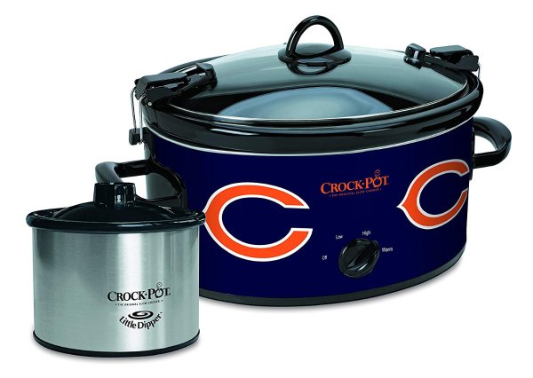 Chicago Bears NFL Cook & Carry Slow Cooker with Bonus 16-ounce Little Dipper Food Warmer