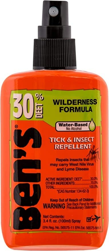 30% DEET Mosquito, Tick and Insect Repellent, 3.4 Ounce Pump