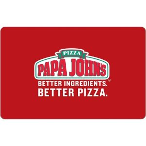 Papa John's $50 Gift Card Limited Time Discount