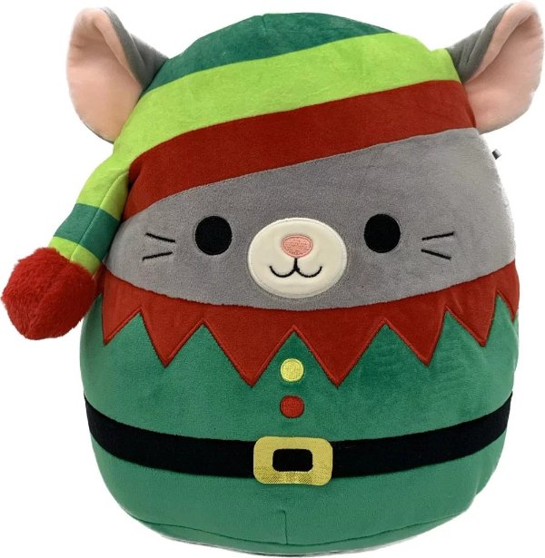 12-inch Misty Mouse with Green Elf Outfit Child's Ultra Soft Plush
