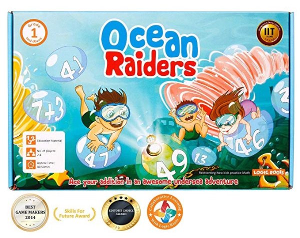 LogicRoots Ocean Raiders Math Addition Board Game