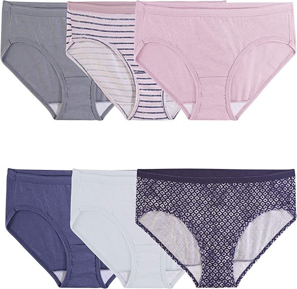 Women's Eversoft Cotton Hipster Underwear, Tag Free & Breathable, Available in Plus Size