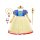 9pcs Girls Princess Dress Jewelry & Gloves & Crown & Princess Stick