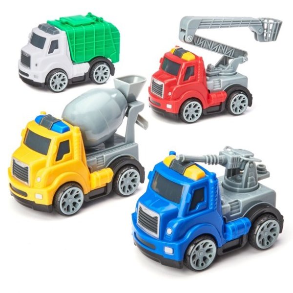 玩具工程卡车4辆套装