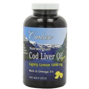 n Lightly Lemon Cod Liver Oil 1000mg, 300 Softgels