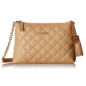 Calvin Klein Leather Quilted Cross Body Bag