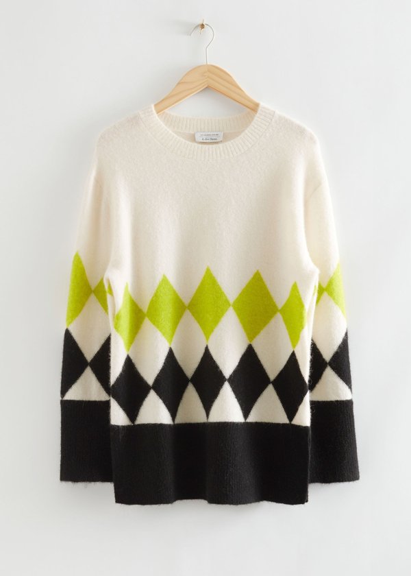 Argyle Knit Sweater