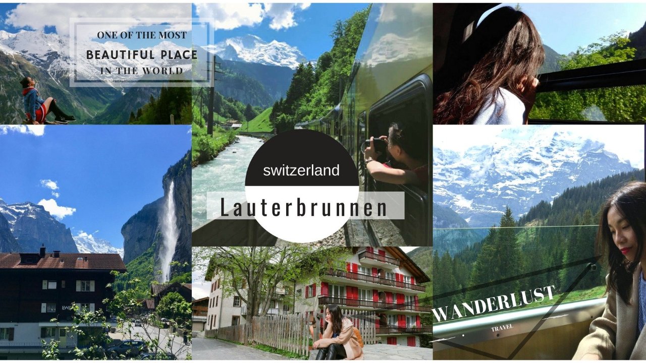 世界上最美丽的人间仙境瑞士LAUTERBRUNNEN瀑布镇