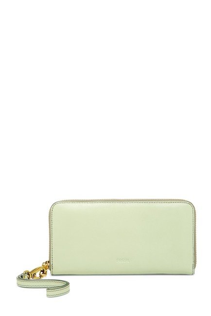 Emma Leather Large Zip Clutch