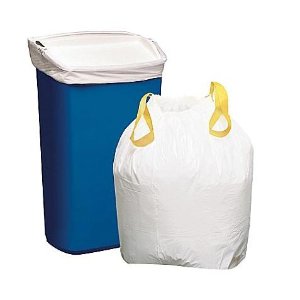 Brighton Professional™ Trash Bags, Drawstring, White, 13 Gallon, 50 Bags/Box